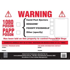 All-In-One Canid Gate Sign A3 Corflute All-In-One Canid Gate Sign A3 Corflute